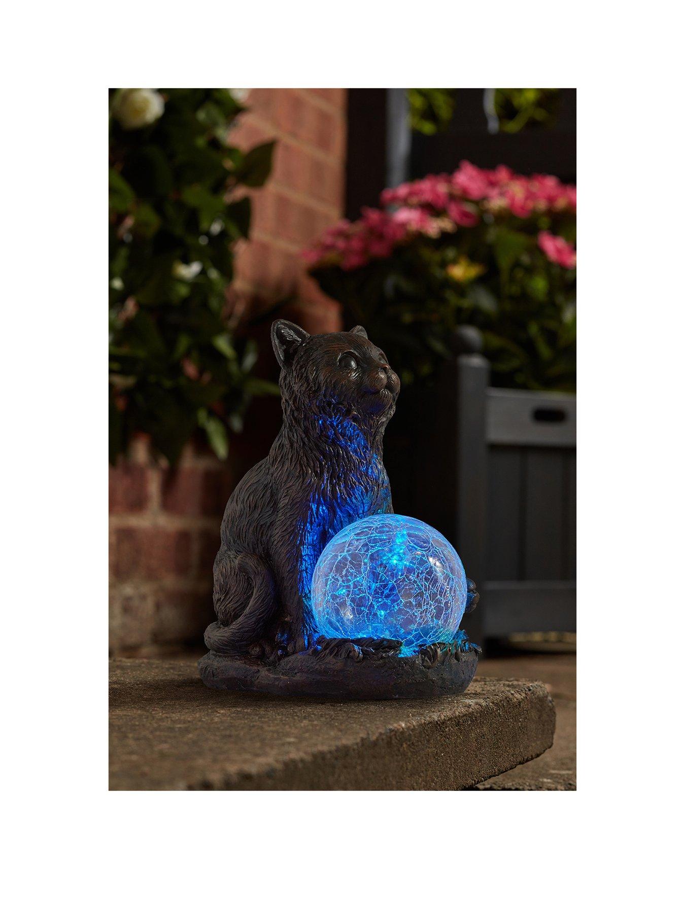 Product photograph of Smart Solar Mystic Mog Solar Figurine from very.co.uk