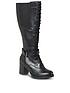  image of joe-browns-forever-victoria-leather-long-boots-black