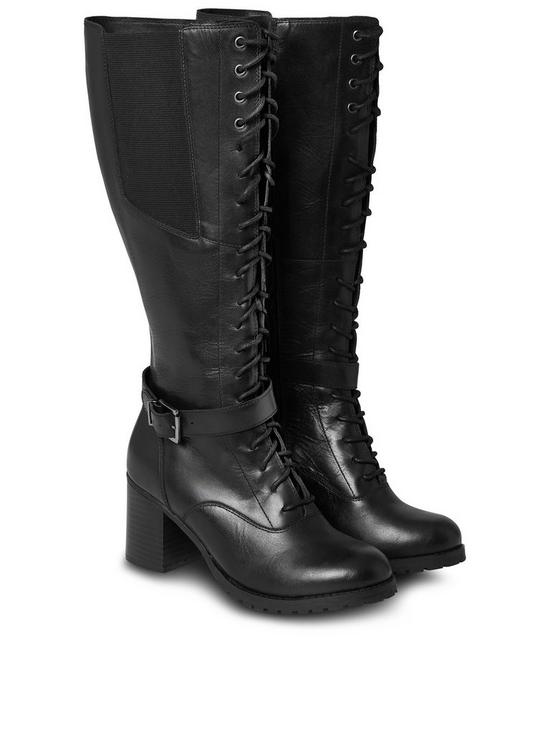 stillFront image of joe-browns-forever-victoria-leather-long-boots-black