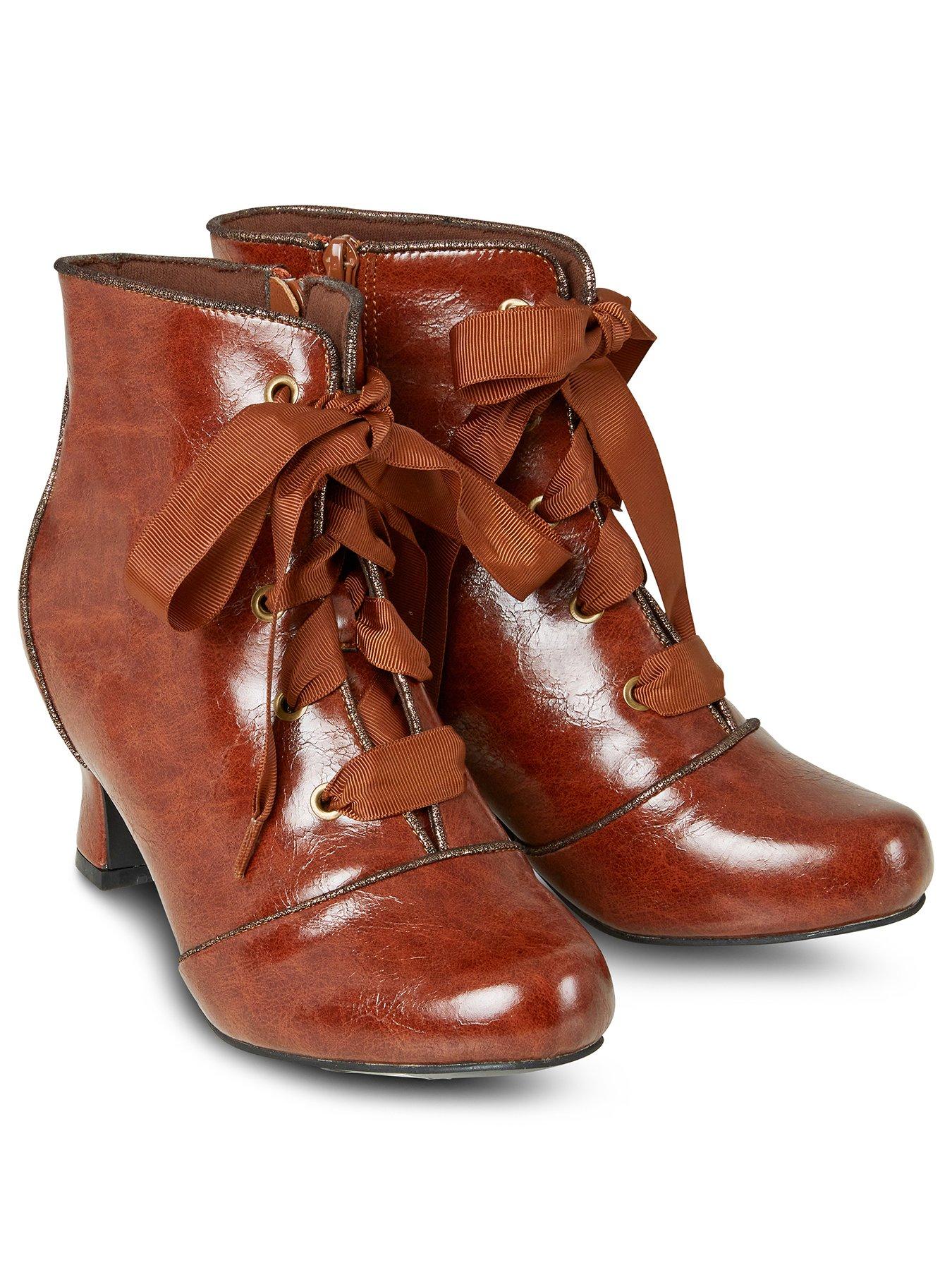 joe browns red biker boots