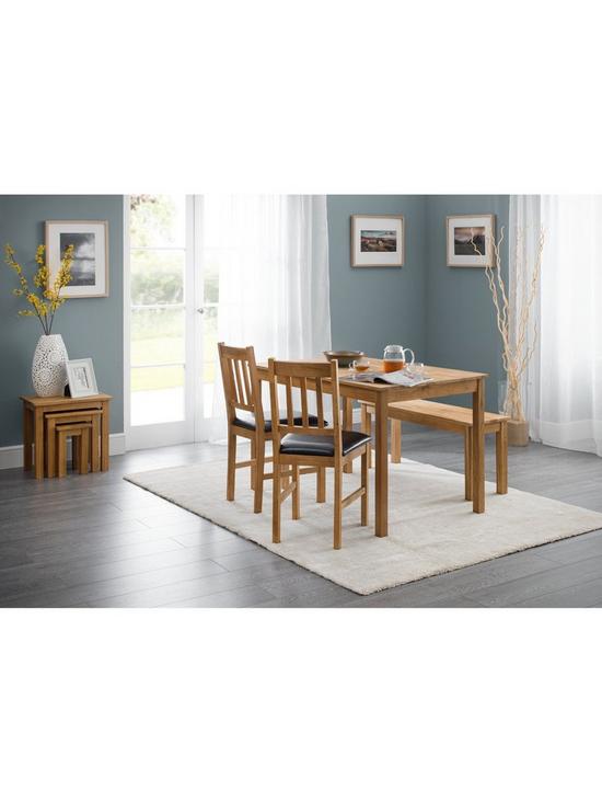 stillFront image of julian-bowen-coxmoor-rectangular-dining-table-oak