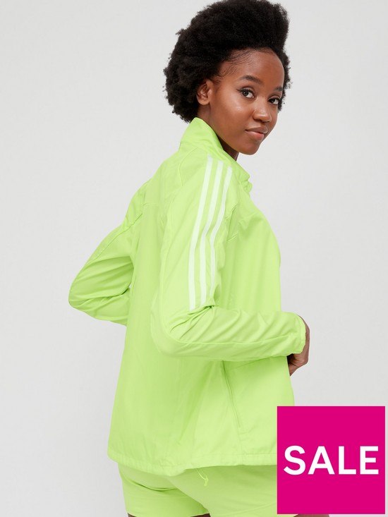 stillFront image of adidas-marathon-running-womens-jacket-lime