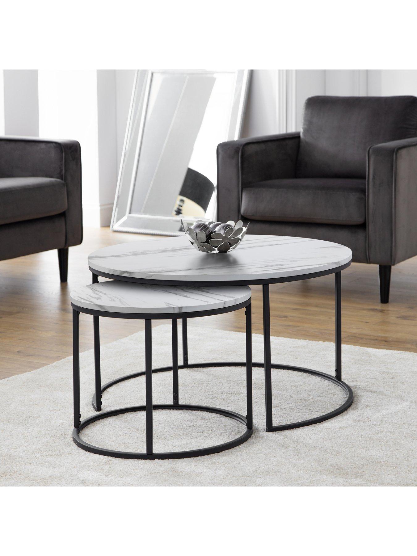 Julian Bowen Bellini Round Nesting Coffee Table