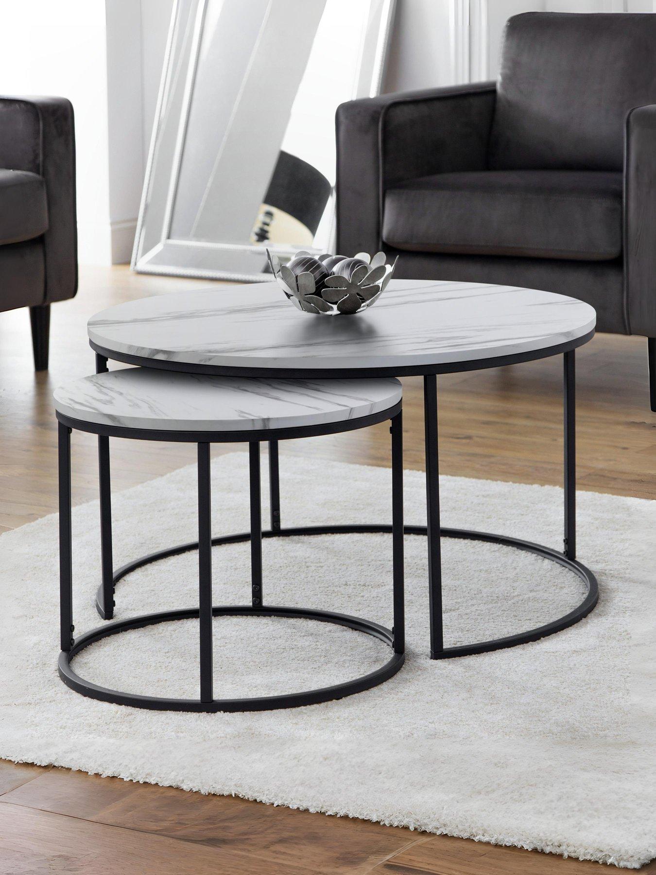 Image 1 of 3 of Julian Bowen Bellini Round Nesting Coffee Table