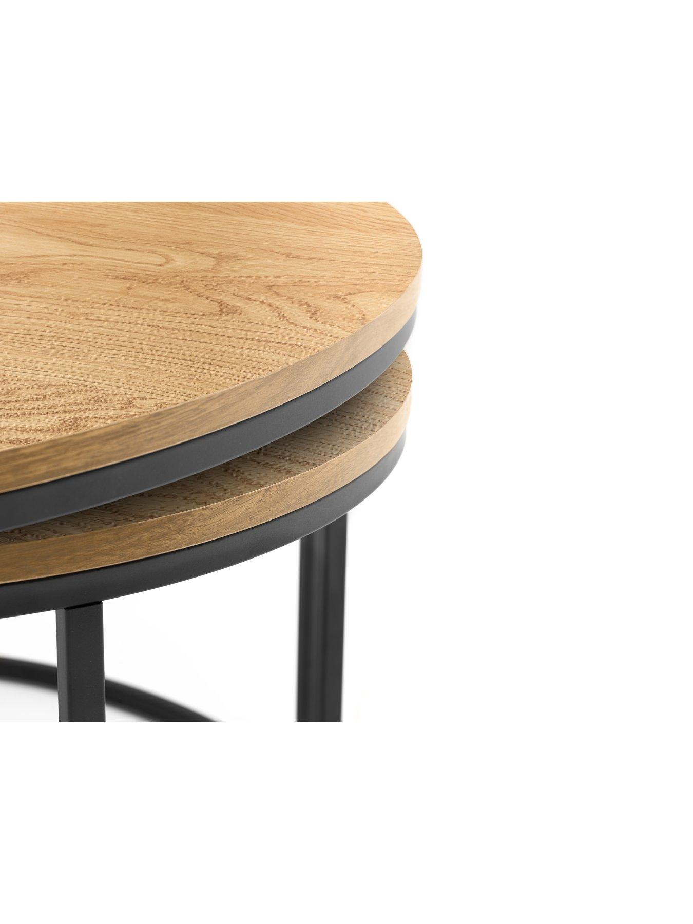 Julian Bowen Bellini Round Nesting Coffee Table | Very.co.uk