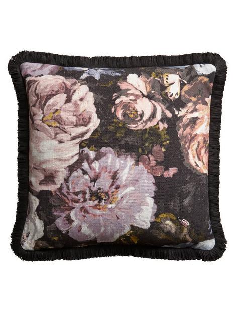 clarke-clarke-floretta-filled-cushion-dark-grey-floral