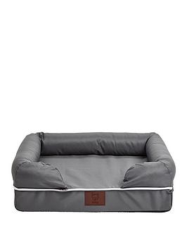 Product photograph of Bunty Cosy Couch Pet Bed Grey - Large from very.co.uk