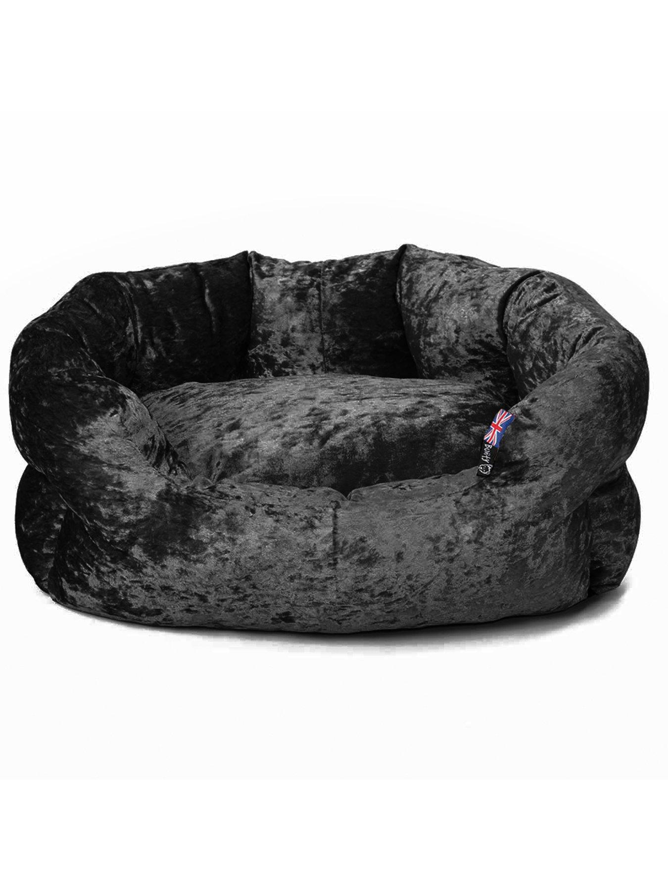 Crushed velvet 2024 dog bed