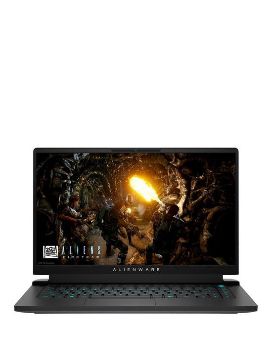 front image of alienware-m15-r6-intel-core-i7-11800h-16gb-ram-512gb-ssd-156in-fhd-165hz-nvidia-rtx-3060-gaming-laptop