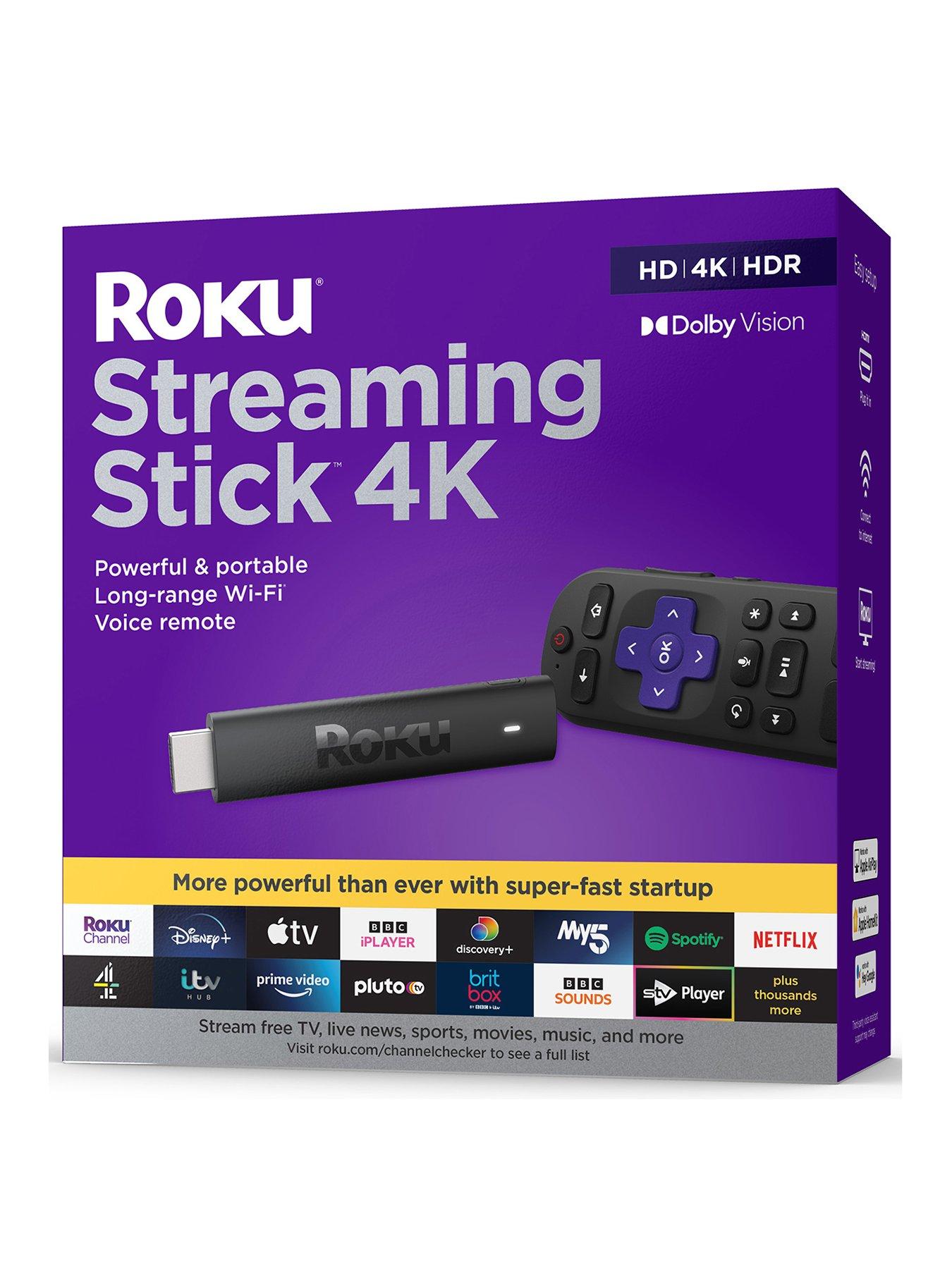 Image 1 of 5 of Roku Streaming Stick 4K&nbsp;HDR&nbsp;Media Player