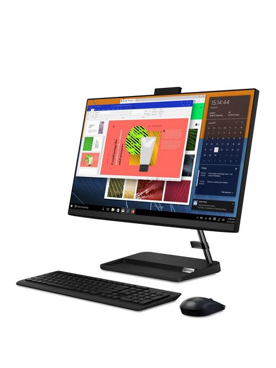 front image of lenovo-ideacentre-aio-3-all-in-one-pc-24in-full-hdnbspamd-ryzen-3nbsp4gb-ram-128gb-fast-ssd-storage