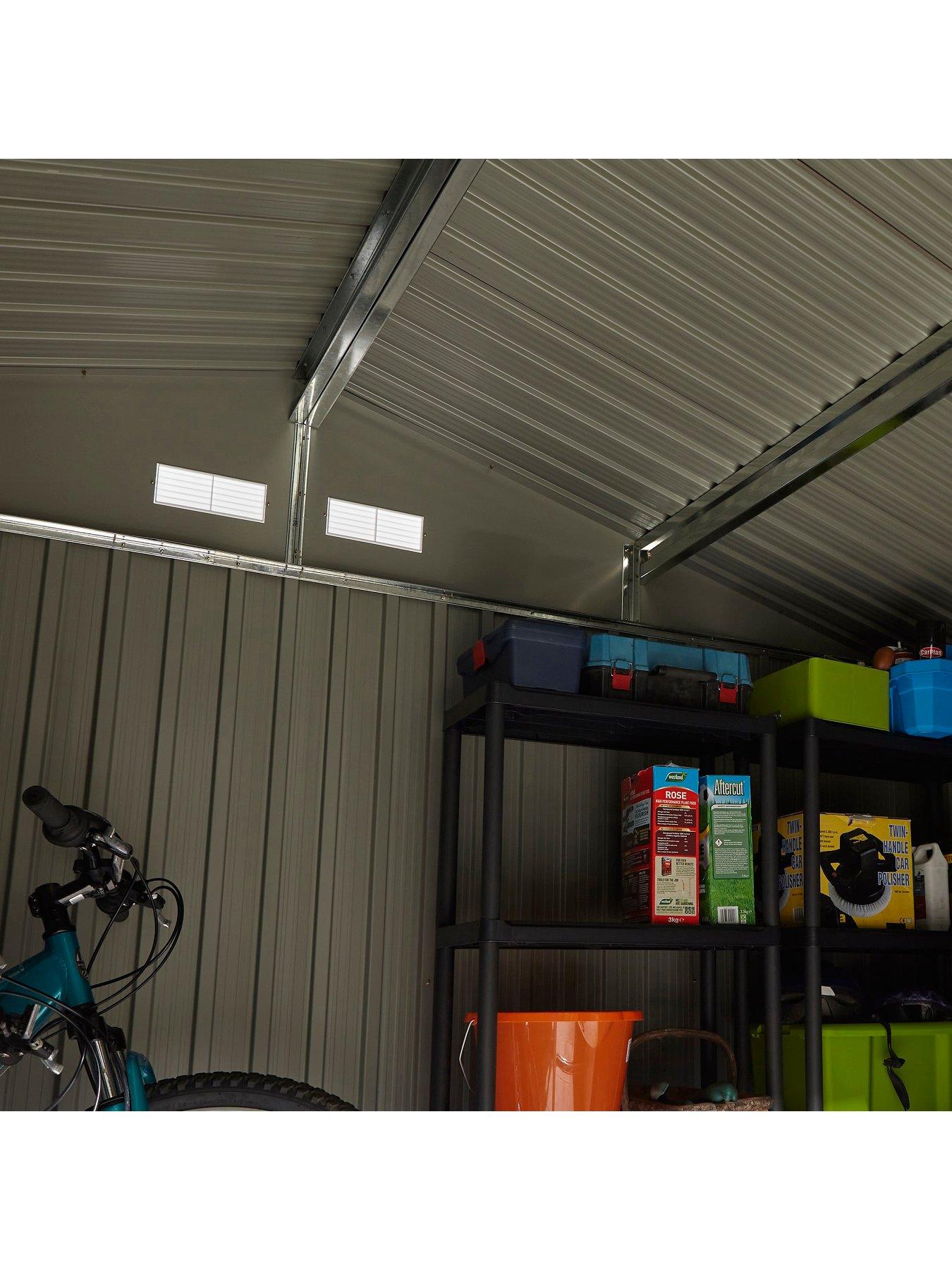 Image 3 of 6 of Rowlinson Trentvale 10 x 8ft Metal Apex Shed - Light Grey