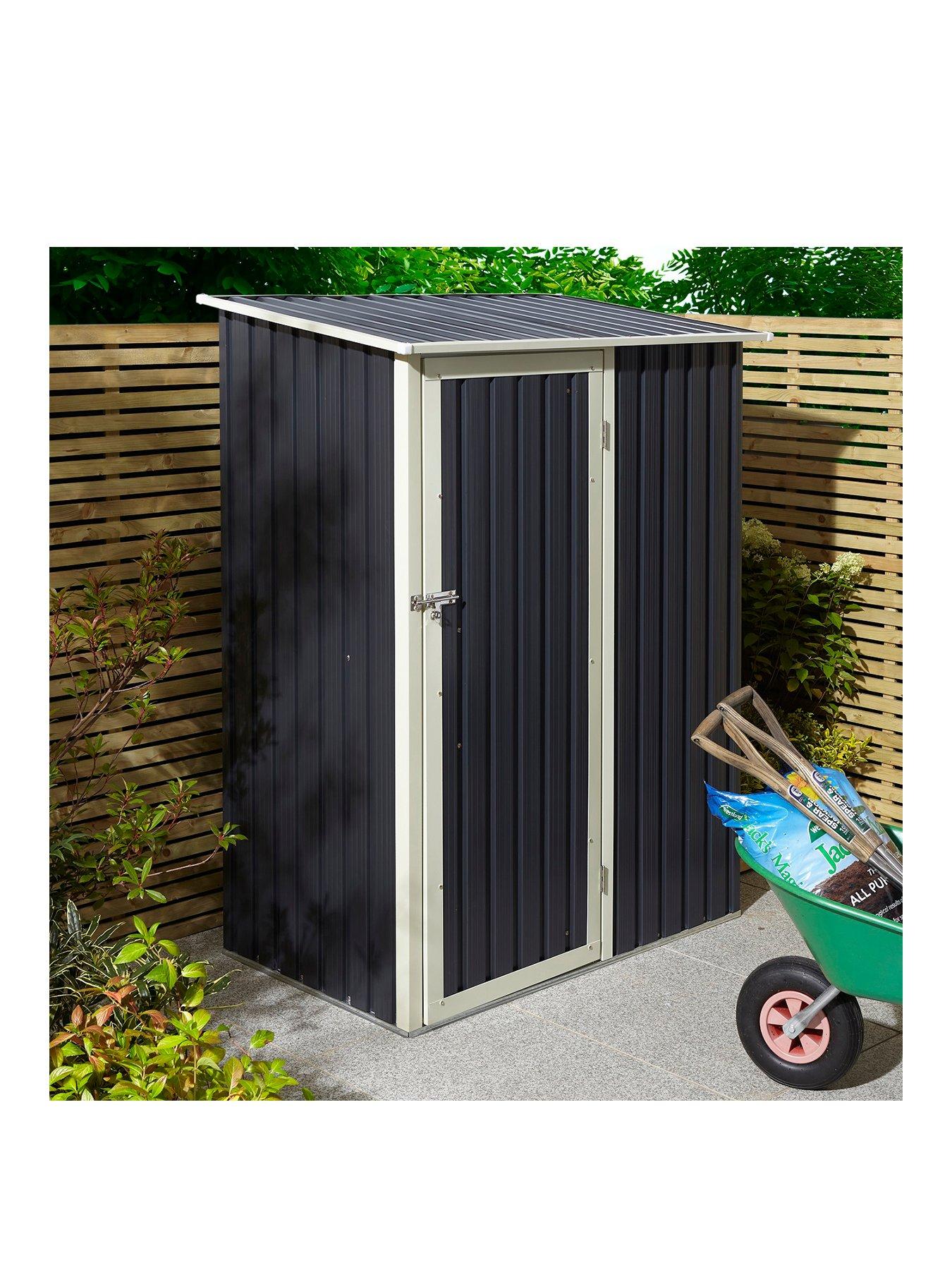 Rowlinson Trentvale 5 X 3Ft Metal Pent Shed - Dark Grey