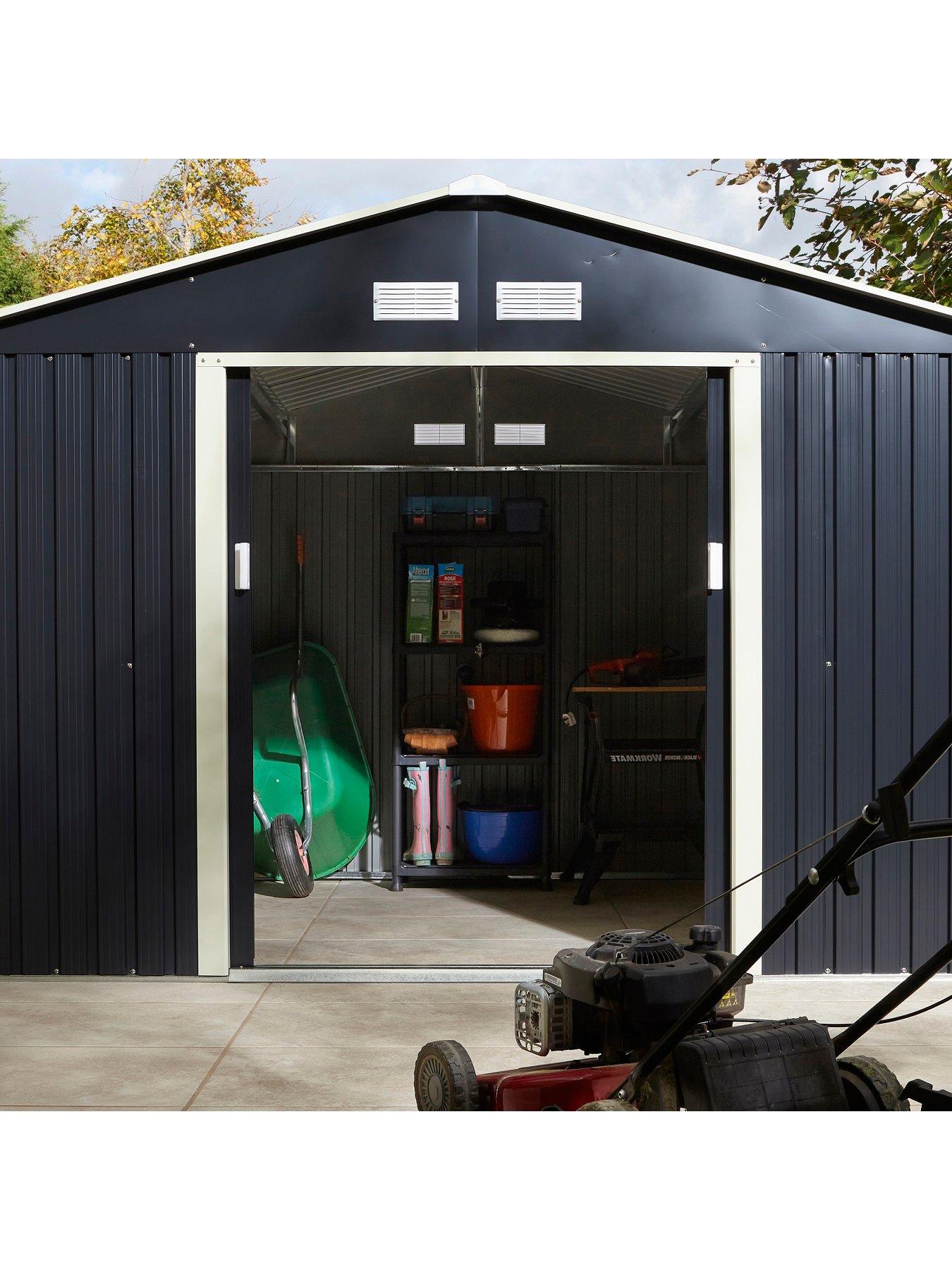 Image 2 of 6 of Rowlinson Trentvale 10 x 8 ft&nbsp;Metal Apex Shed - Dark Grey