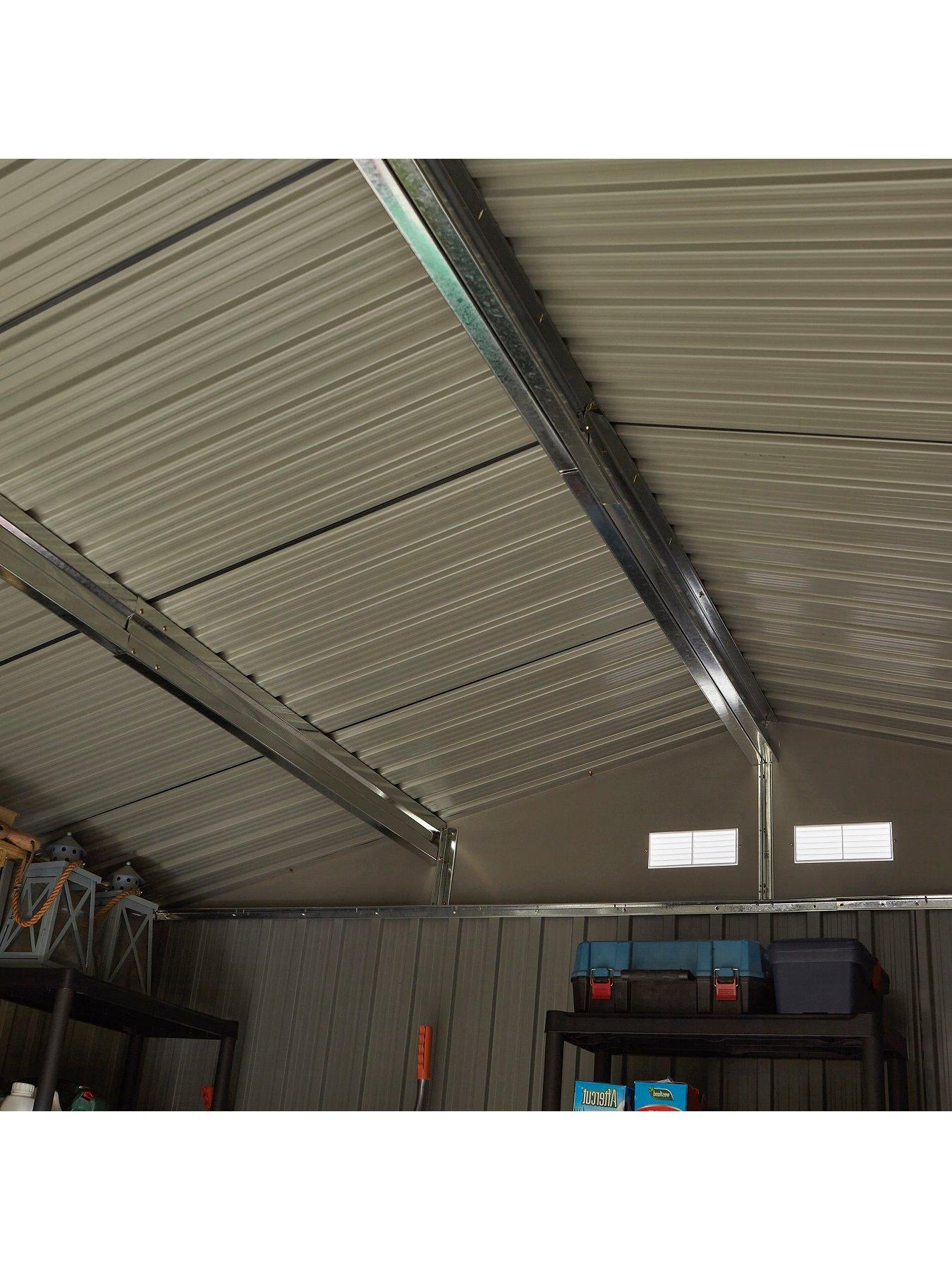 Image 3 of 6 of Rowlinson Trentvale 10 x 8 ft&nbsp;Metal Apex Shed - Dark Grey
