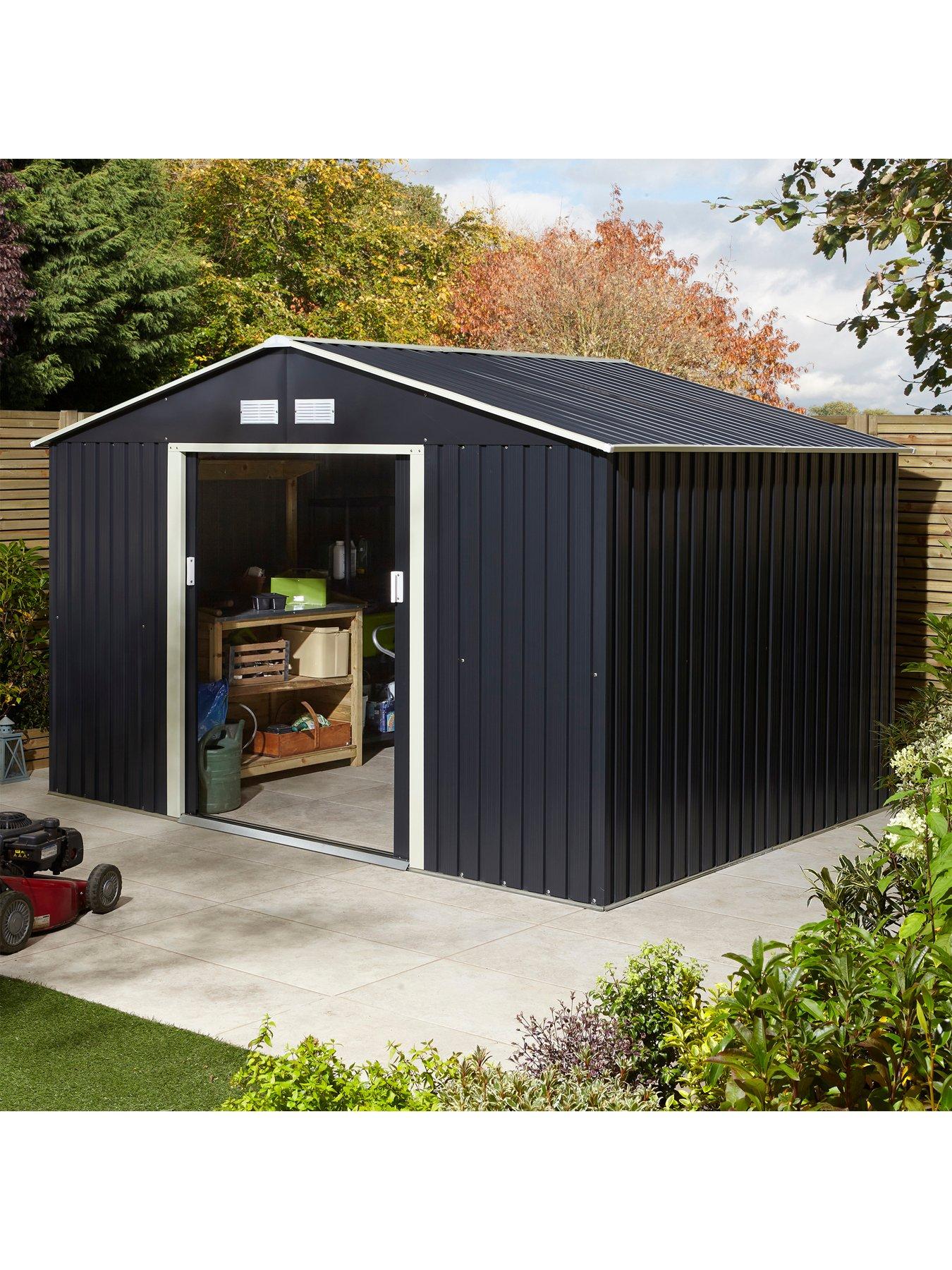 Image 5 of 6 of Rowlinson Trentvale 10 x 8 ft&nbsp;Metal Apex Shed - Dark Grey