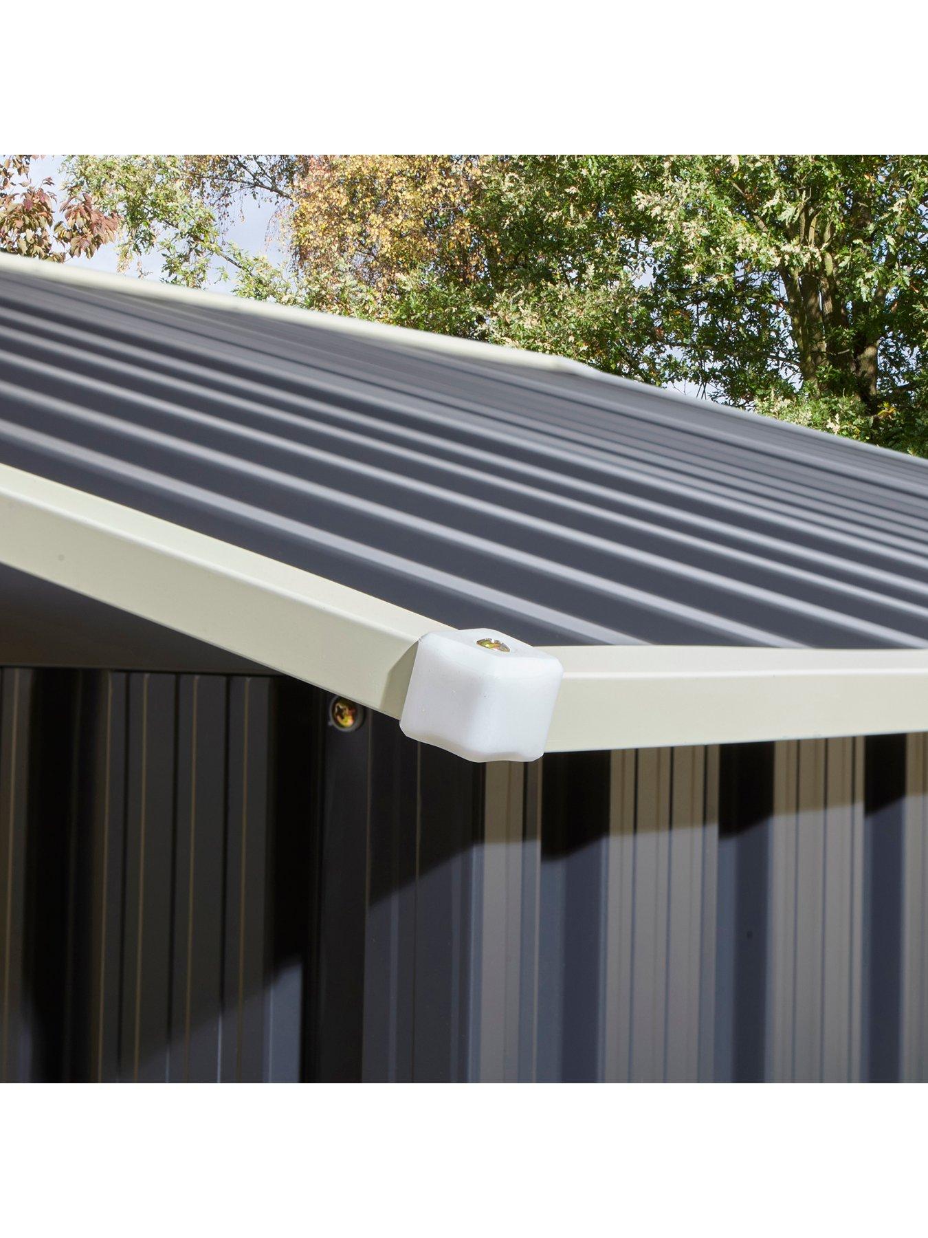 Image 6 of 6 of Rowlinson Trentvale 10 x 8 ft&nbsp;Metal Apex Shed - Dark Grey