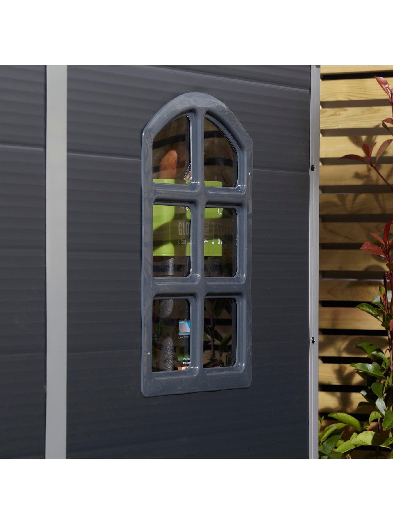 Image 3 of 6 of Rowlinson Airevale 4 x&nbsp;6ft Apex Plastic Shed - Dark Grey