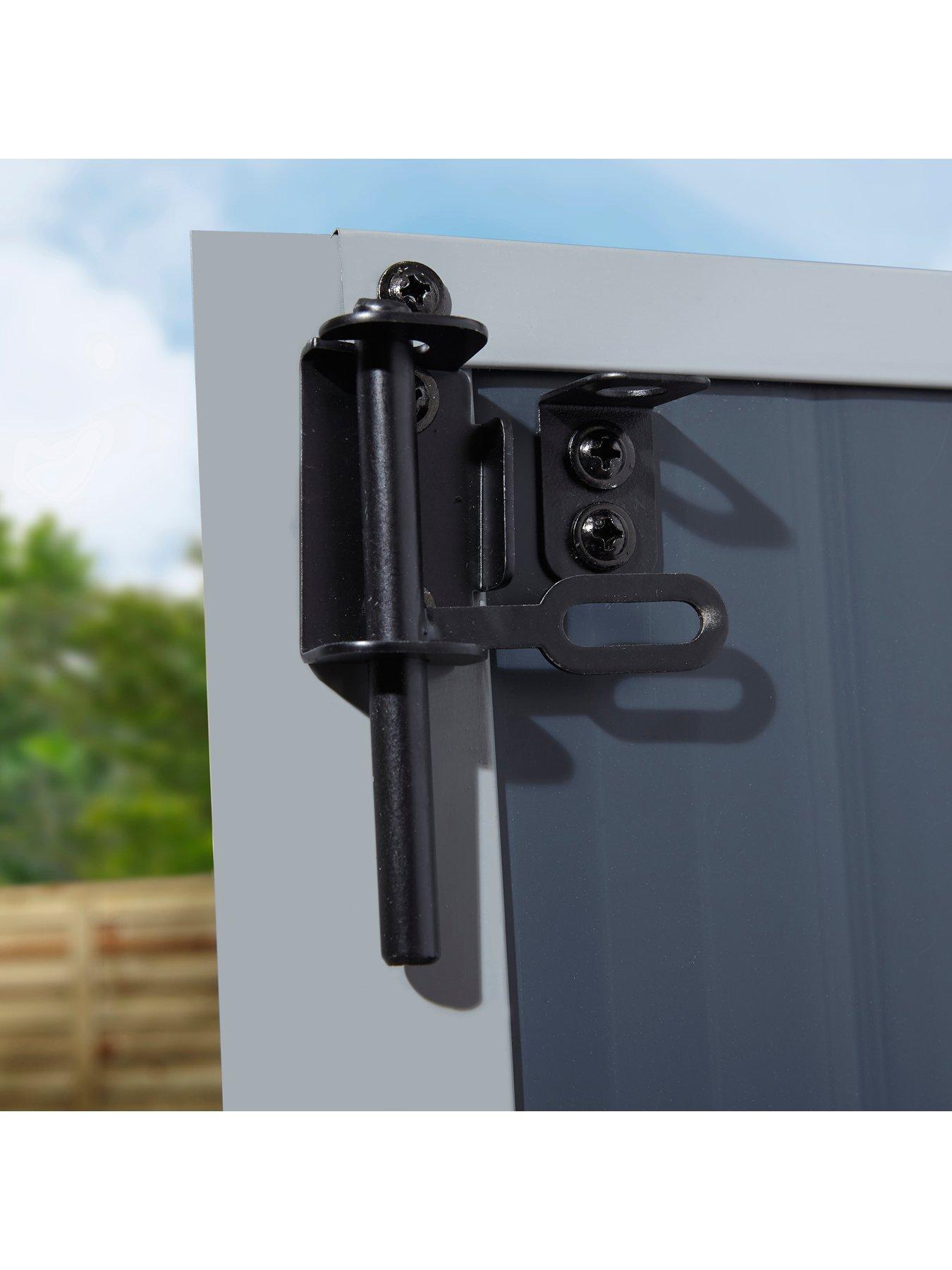 Image 5 of 6 of Rowlinson Airevale 8x6&nbsp;ft&nbsp;Apex Plastic Garden&nbsp;Shed - Dark Grey