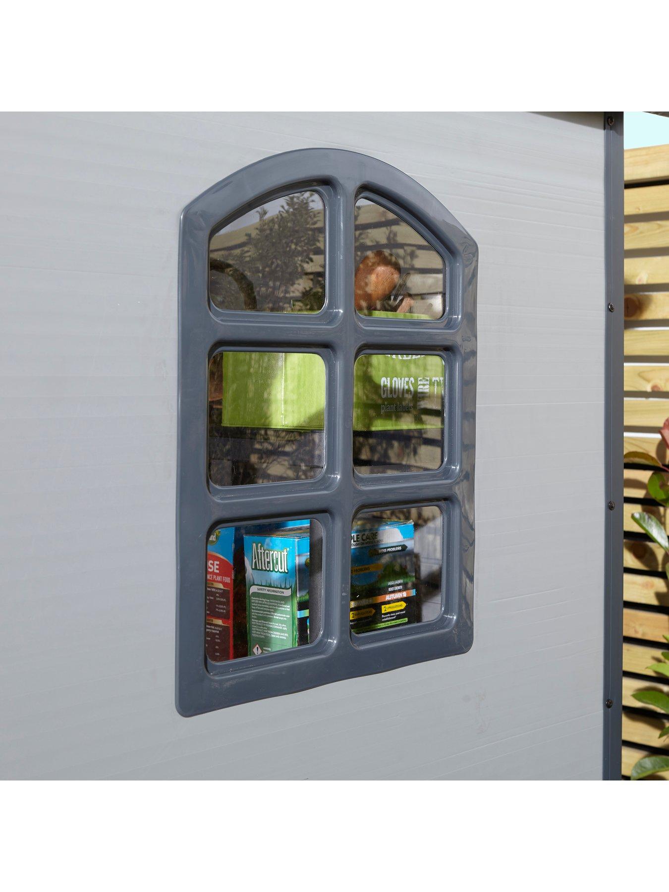 Image 3 of 6 of Rowlinson Airevale 4 x 6ft&nbsp;Apex Plastic Shed - Light Grey