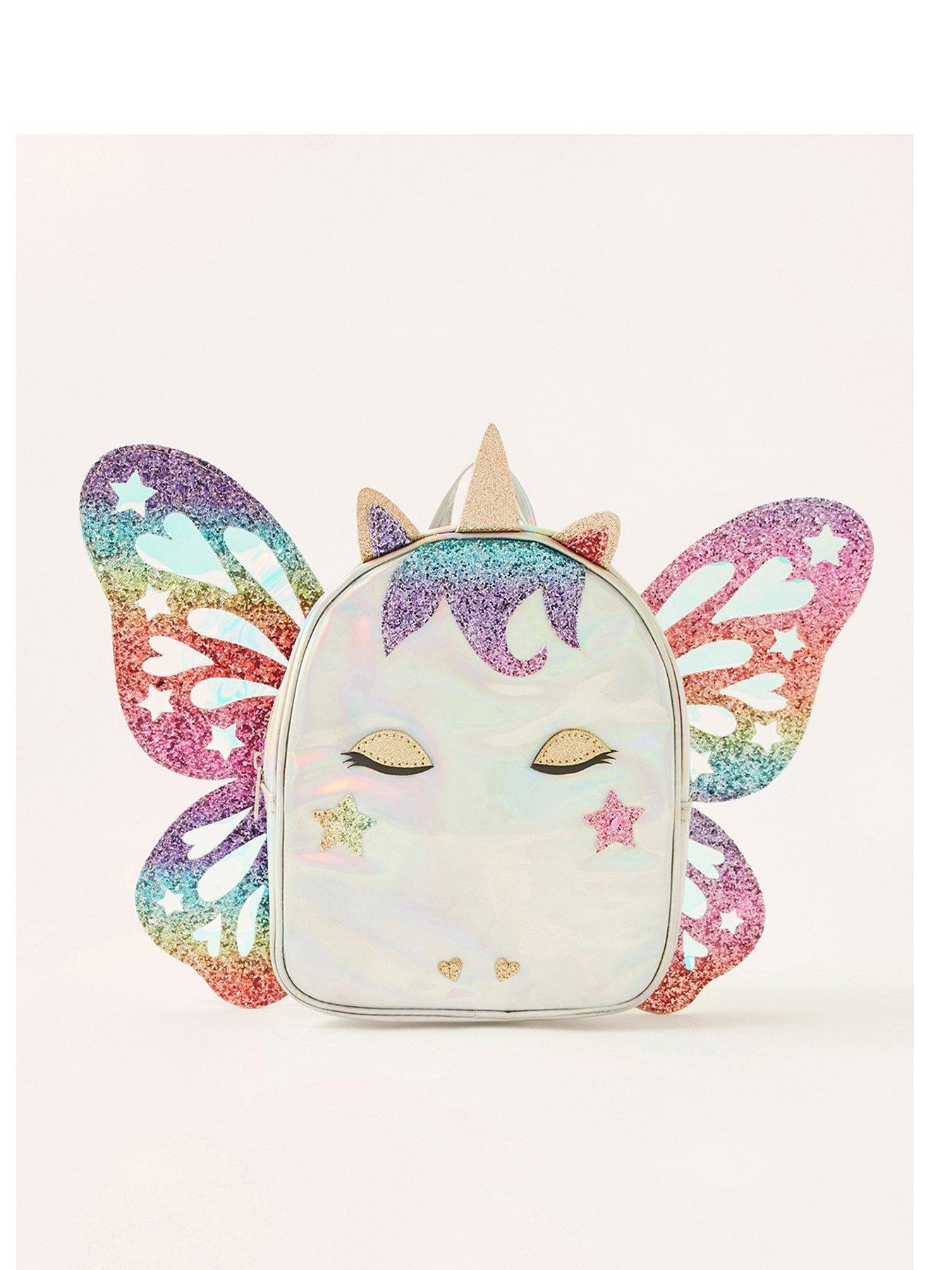  Girls Rainbow Wings Unicorn Backpack - Multi