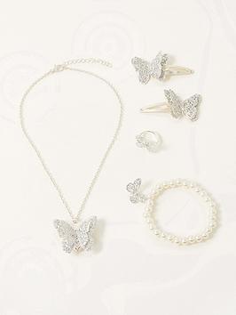 monsoon-girls-flutter-butterfly-locket-set-silver