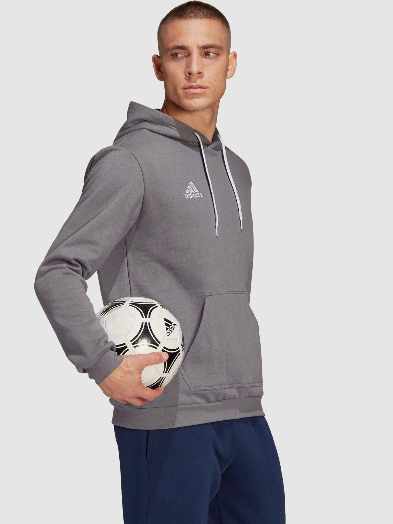 Image 3 of 4 of adidas Mens Entrada 22 Training Hoodie - Grey