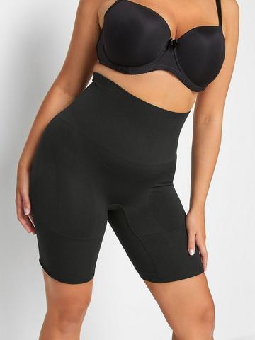 Only Curve support shapewear shorts in black