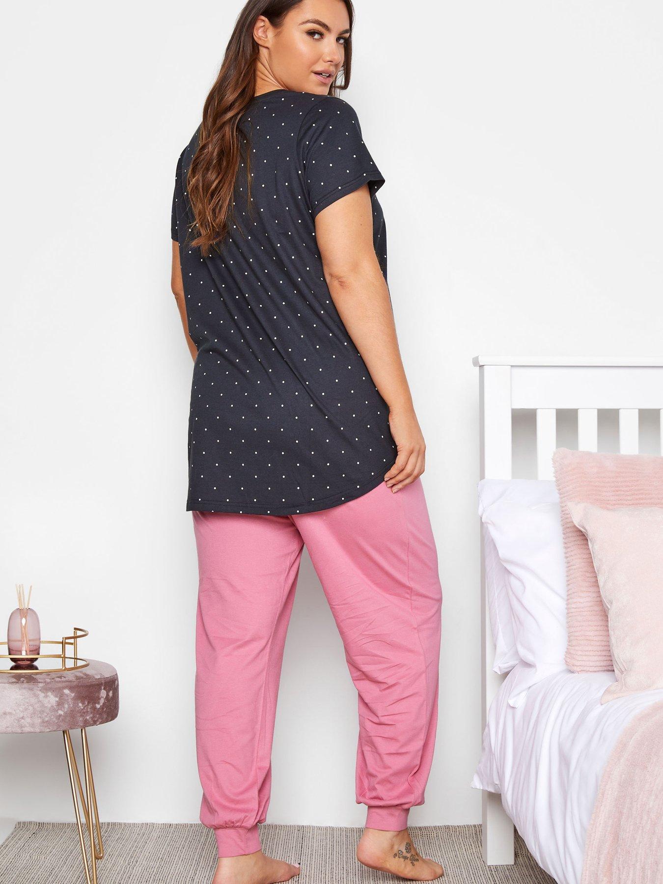  Yours Clothing Not Today Minnie PJ Set - Navy