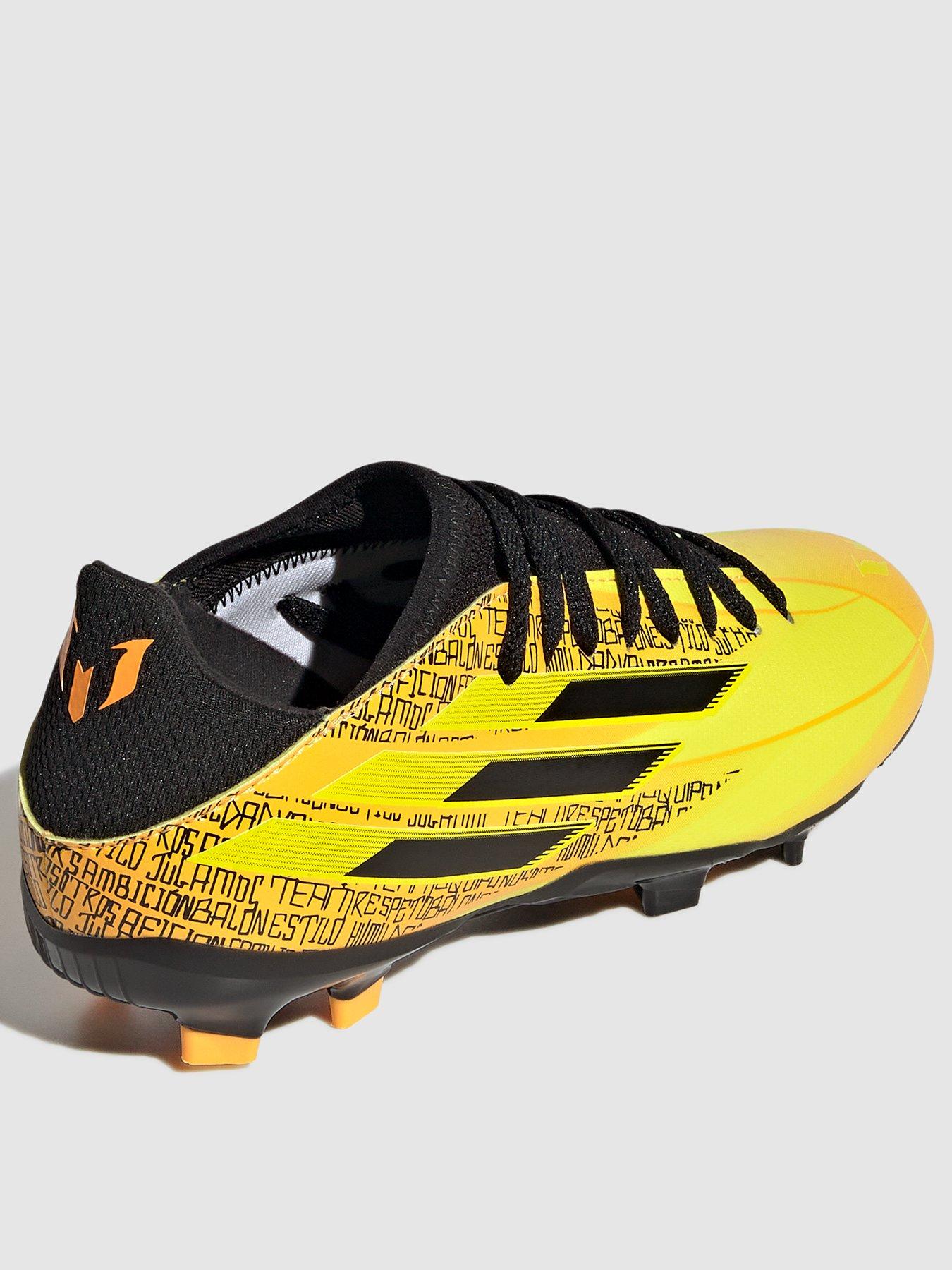 adidas JUNIOR MESSI X LACELESS SPEED FORM.3 FIRM GROUND FOOTBALL BOOT
