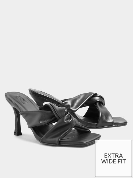 yours-yoursnbspcrossover-stiletto-mules-extra-wide-fit