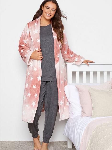 yours-ombre-star-shawl-collar-robe-pink