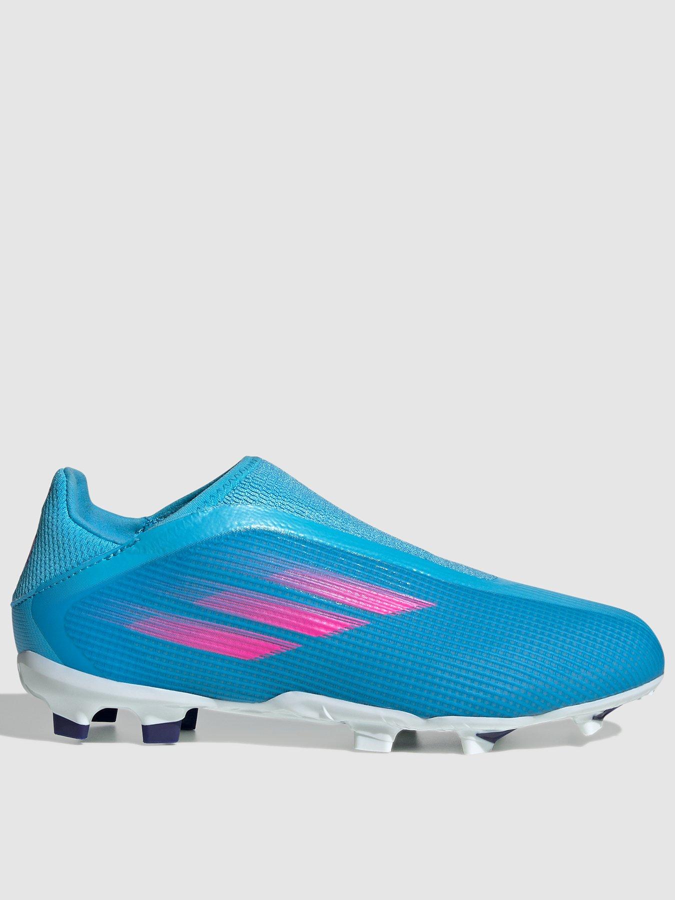 blue football boots junior