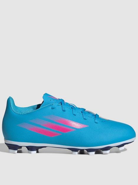 adidas-junior-x-speedflow4-firm-ground-football-boots-blue