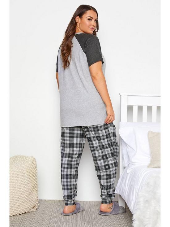 stillFront image of yours-i-woke-up-like-this-pyjama-set-grey