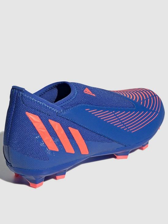 stillFront image of adidas-junior-predator-laceless-203-firm-ground-football-boots-blue