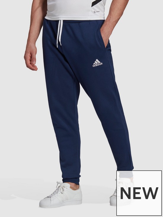 front image of adidas-mens-entrada-22-training-sw-pant-navy