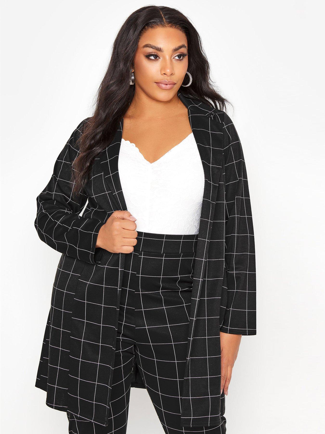 black blazer plus size uk