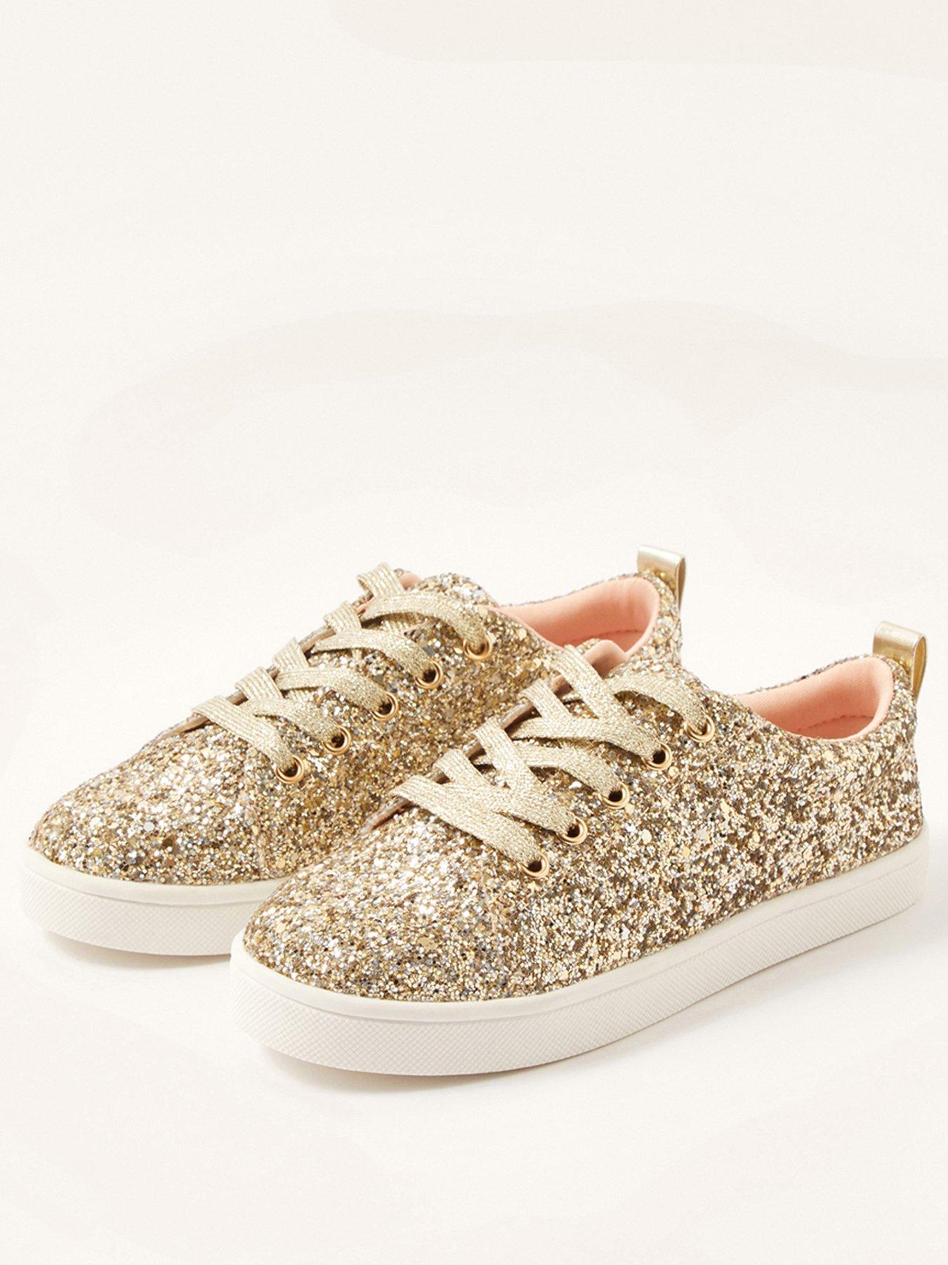 Shoes & boots Girls Glitter Trainer - Gold