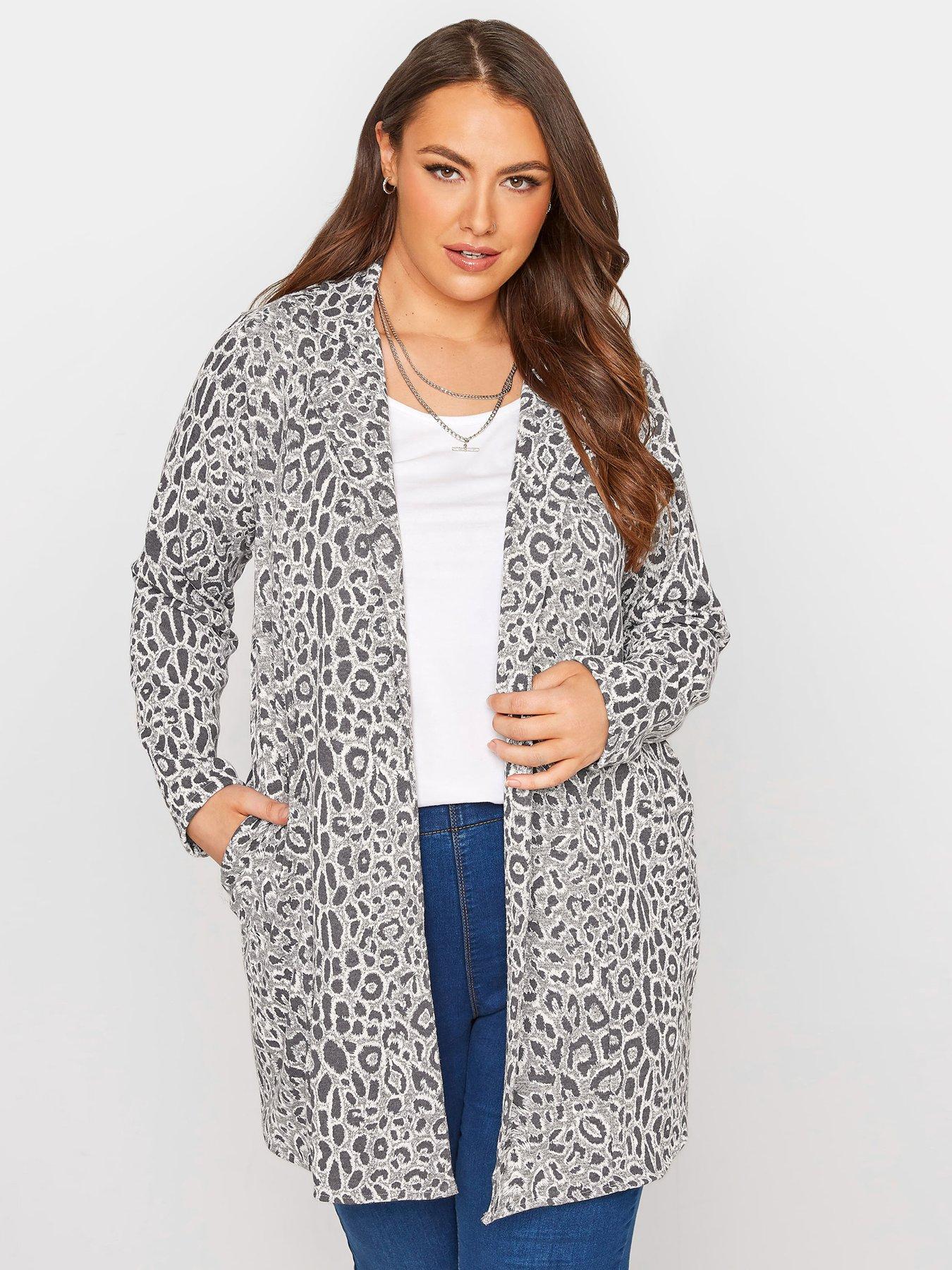  Clothing Longline Blazer Leopard