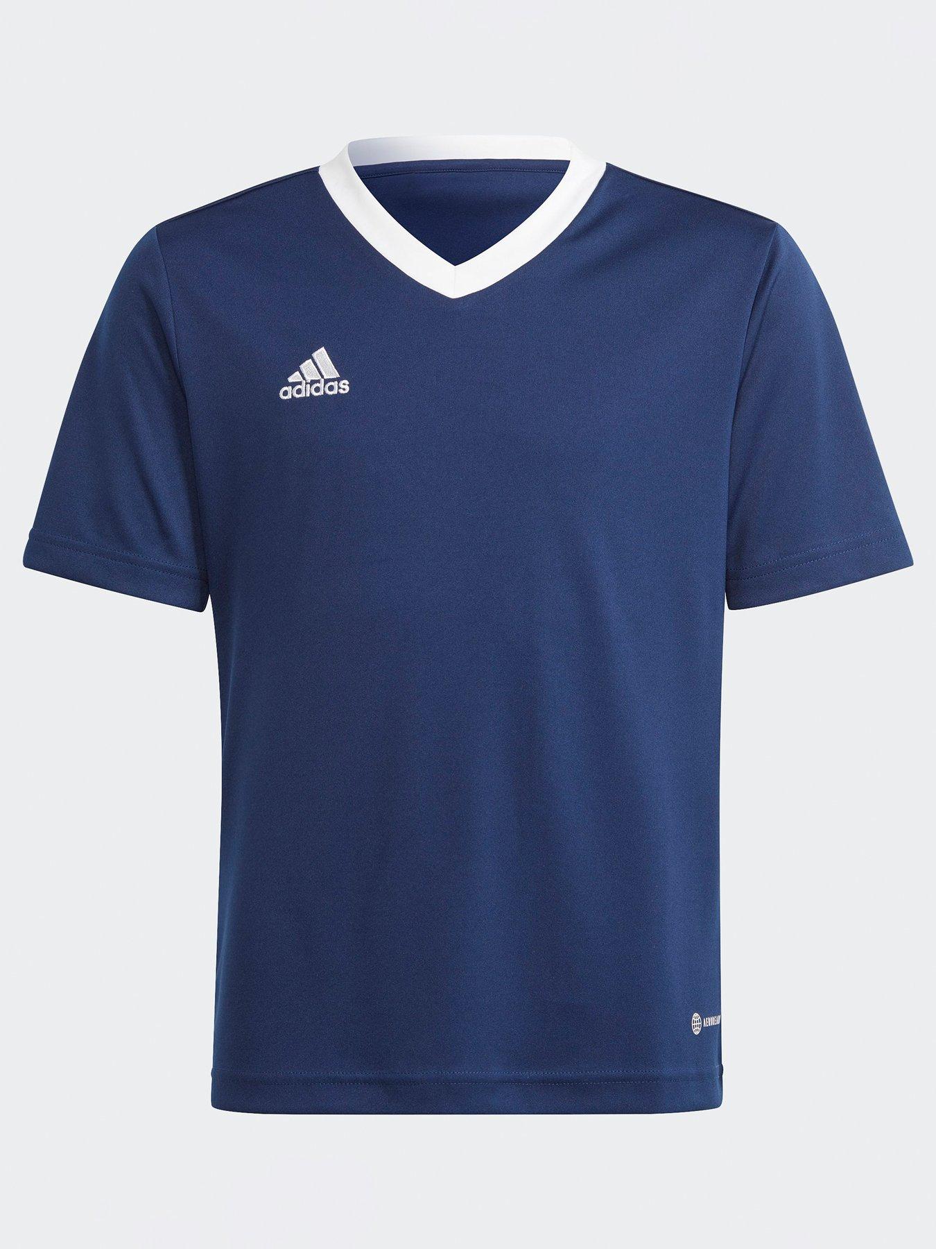 Adidas Youth Entrada 22 Training Tee - Navy