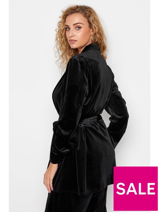 stillFront image of long-tall-sally-relaxed-velour-jacket