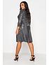 yours-yours-london-three-quarter-sleeve-sequin-party-swing-dress-silverstillFront