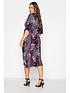  image of yours-london-patchwork-animal-floral-wrap-dress