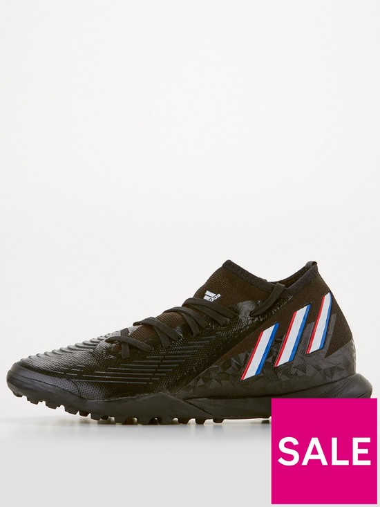 front image of adidas-predator-203-astro-turf-football-boots-black