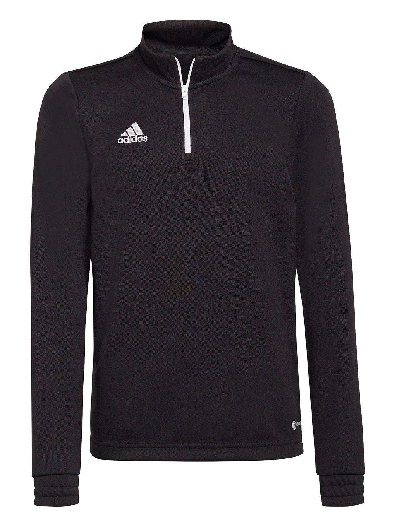 Image 1 of 3 of adidas Youth Entrada 22 Training 1/2 Zip Top - Black