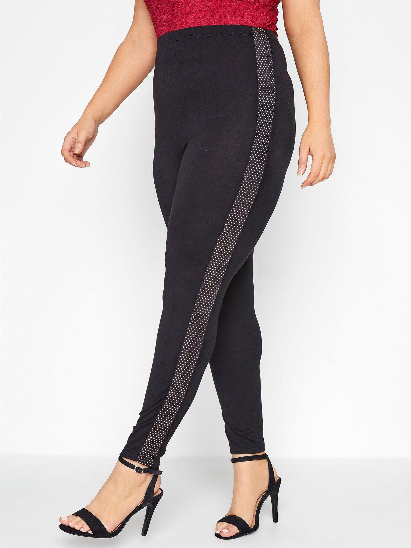 side sequin stripe leggings