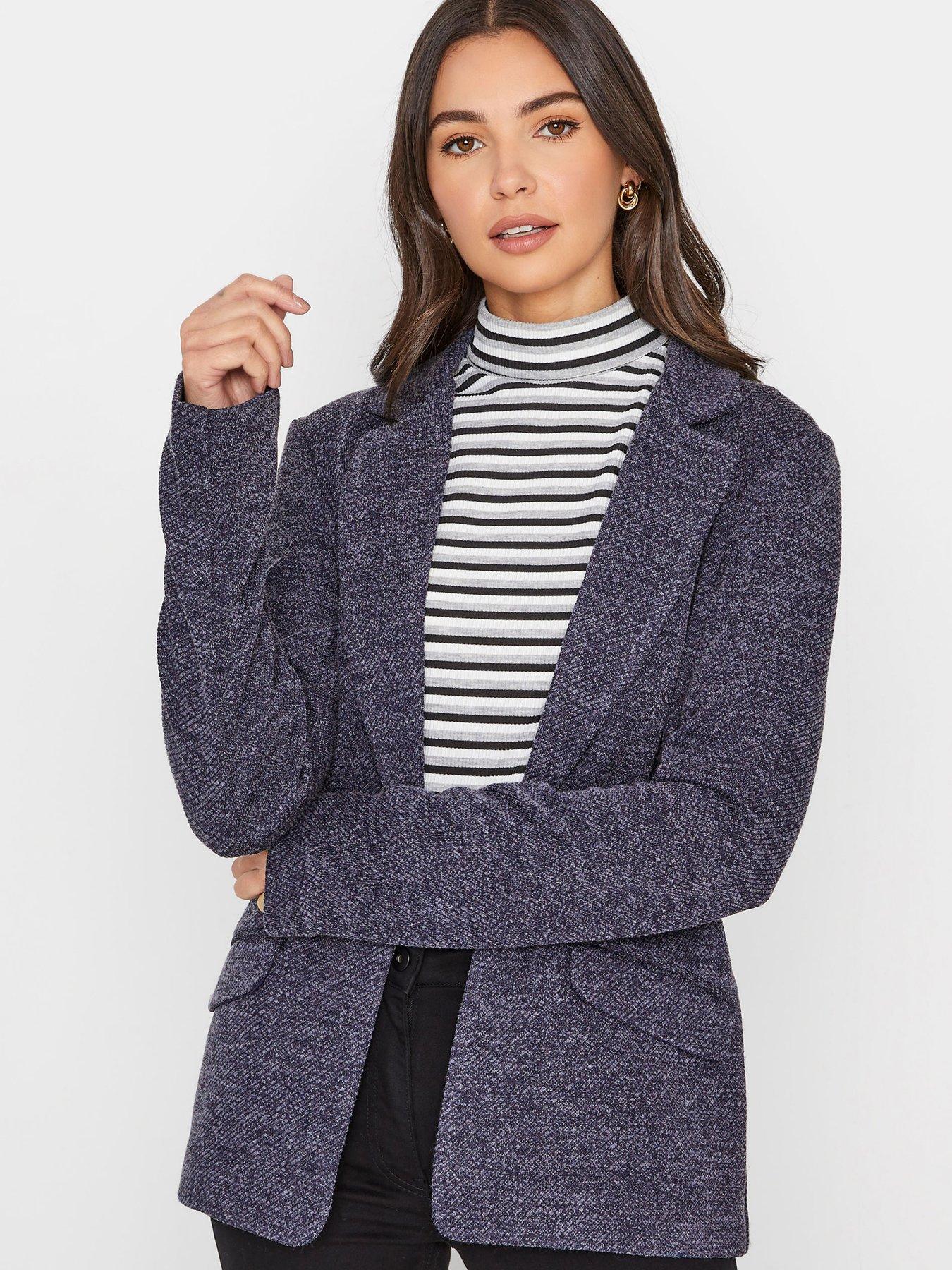  Twill Relaxed Jersey Blazer