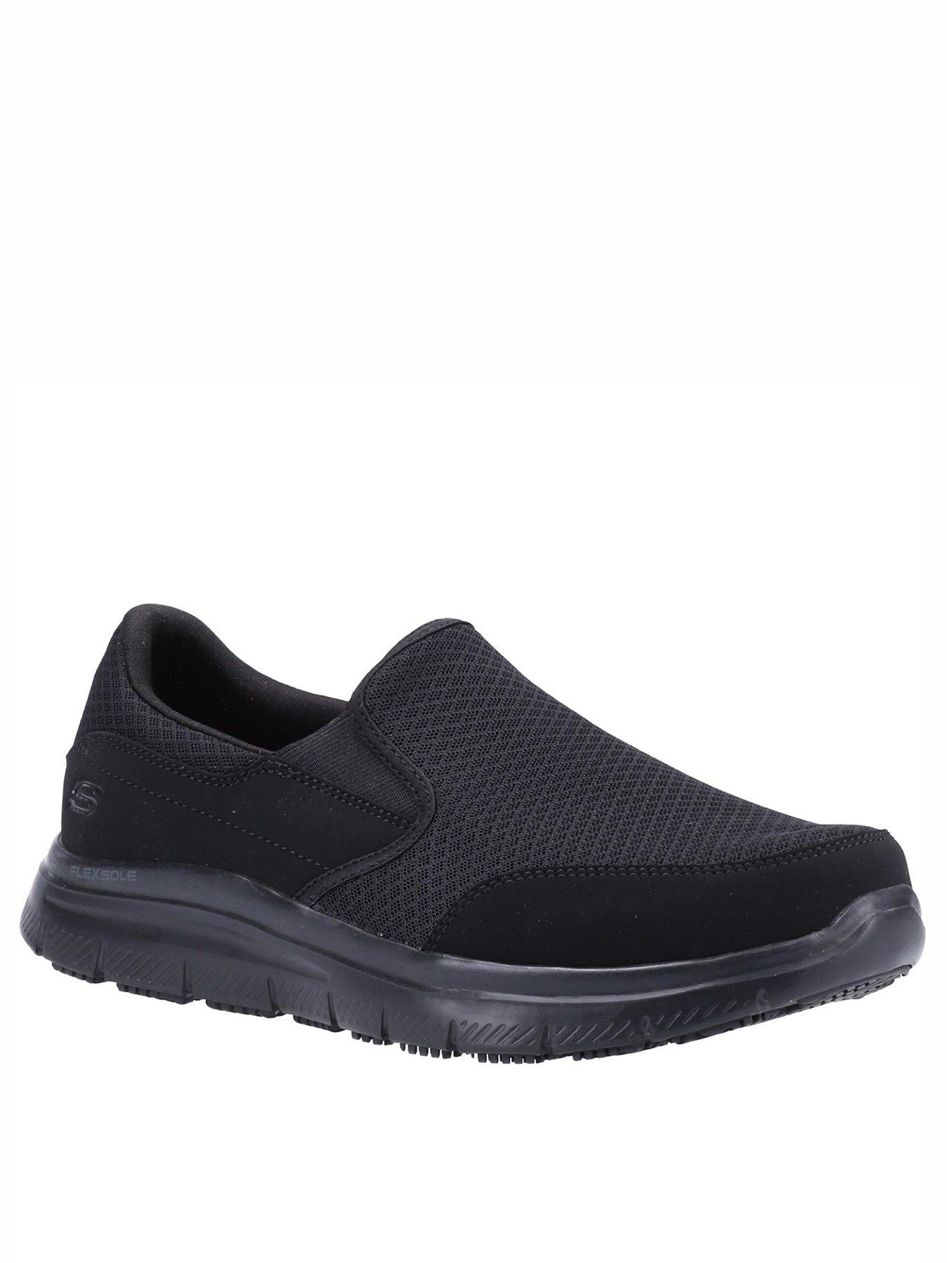 Skechers all outlet black trainers