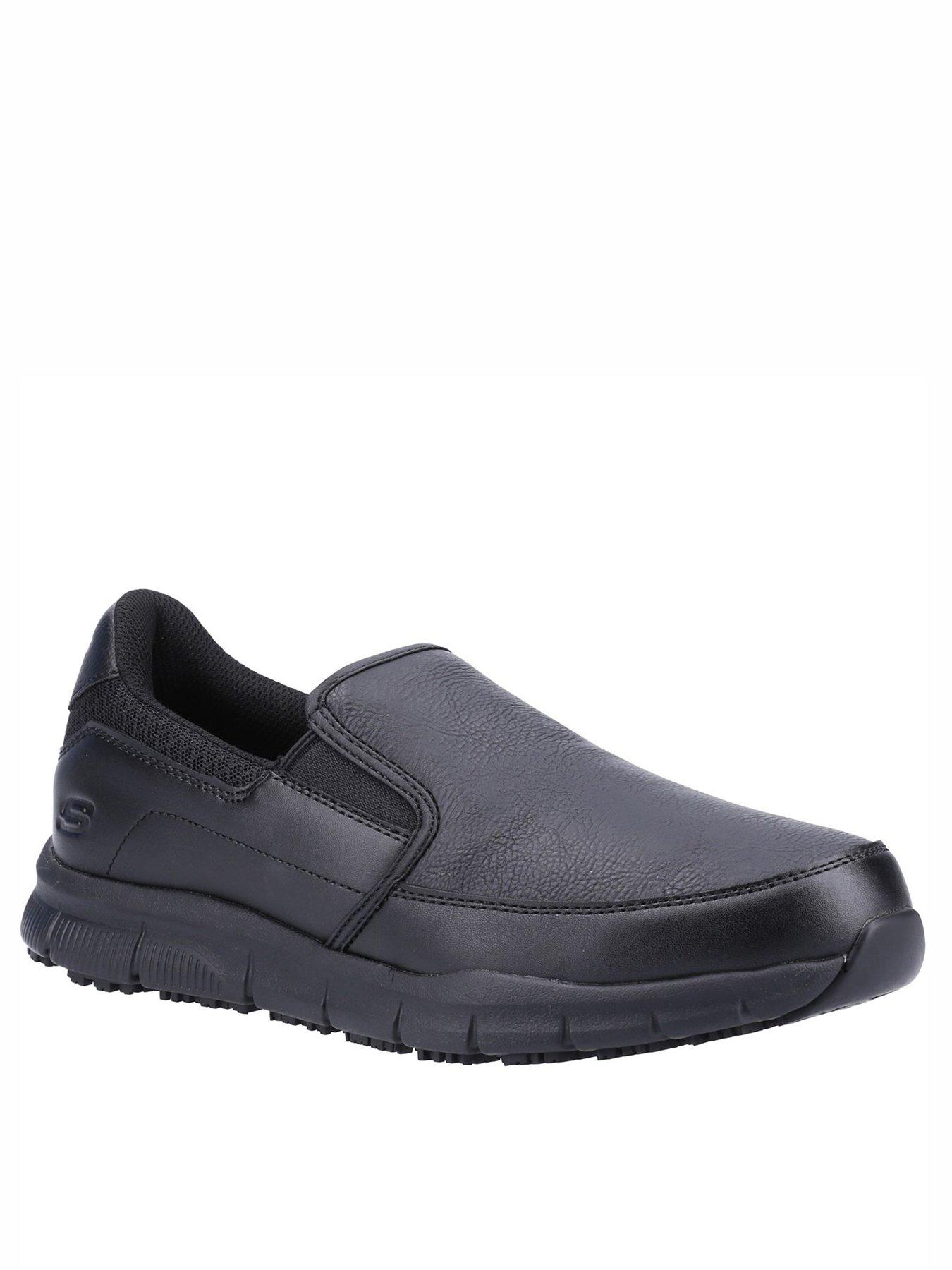 Skechers men's slip sales on work shoes